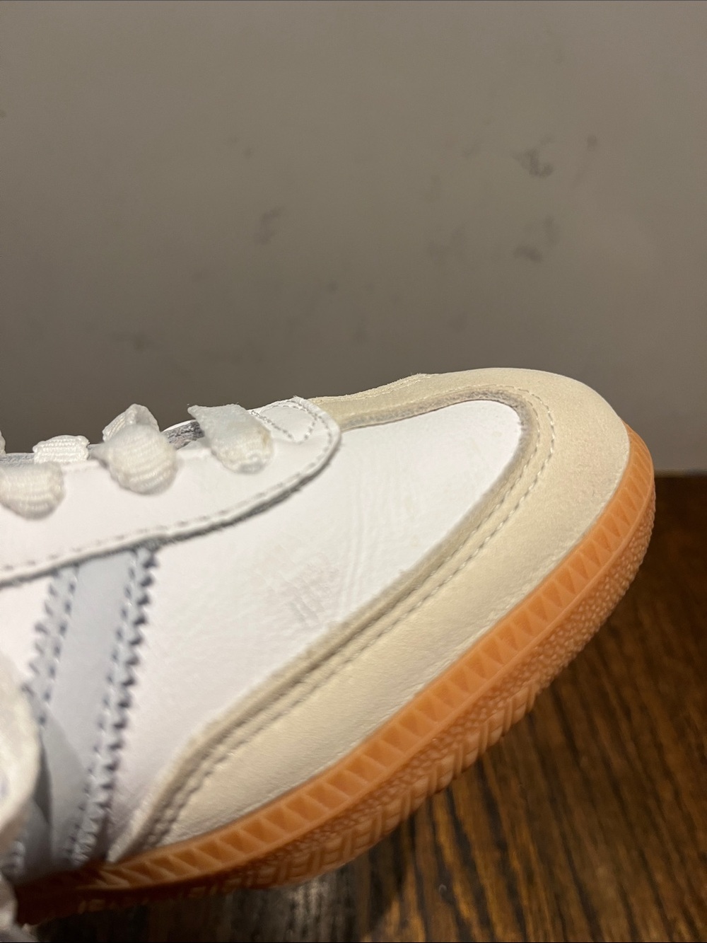 Adidas Samba White & Gray Sneakers - Picture 6 of 7